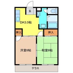 リベルテ白石A棟の物件間取画像